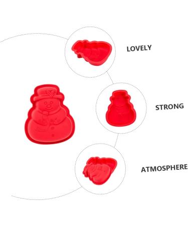 KJHBV Cupcake 2 Pcs Baking Mold Silicone Molds Chocolate Cookie Wax Mold Christmas Themed Cake Mold Jelly Dessert 17.8X15.5X3CM As Shown - Buy Online on GoSupps.com