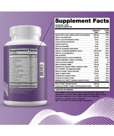 Companion Daily Multivitamin Supplement for Men & Women 50+ | Iron-Free with Vitamin K & D | 90-Day Supply | USA Made - NSF Certified - Buy Online on GoSupps.com