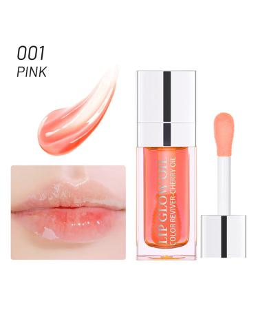 WFWJ 2 PCS Plumping Lip Oil | Hydrating Tinted Lip Gloss | Nourishing Transparent Lip Balm | Long-Lasting Shine | Non-Sticky Formula | Fresh Texture | 01 Pink - Buy Online on GoSupps.com