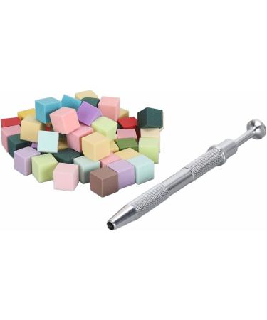 Portable Nail Sponge Buffer Block Versatile Mini File with Clip for Manicure Tofu Cubes - Buy Online on GoSupps.com