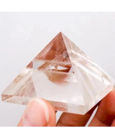 1pc 45mm-50mm Natural Clear Quartz Pyramid Crystal Gift for Decoration