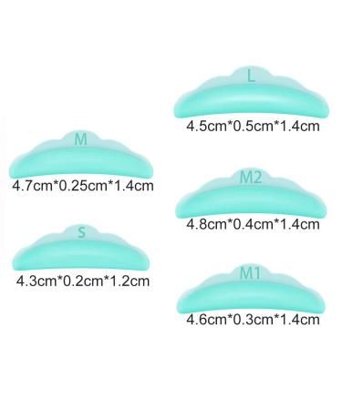 40 Pieces Reusable Eyelash Curlers - Silicone Pads & Lift Sticks | Permanent Wave Tool in 5 Sizes for Perfect Curls - Beauty Essentials - Buy Online on GoSupps.com