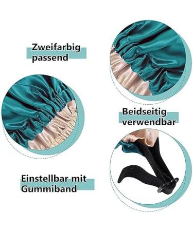 Folai Satin Bonnet Sleep Hat - Adjustable Night Cap for Women & Girls | Soft Silk Sleeping Hood in Black - Perfect for Hair Protection & Comfort - Buy Online on GoSupps.com