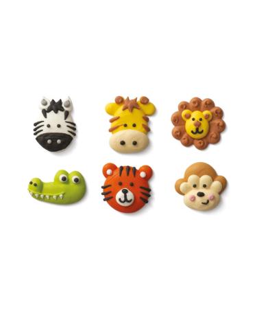Decora Jungle Animals Sugar Decor - Pack of 6 | International Shipping Available - Buy Online on GoSupps.com