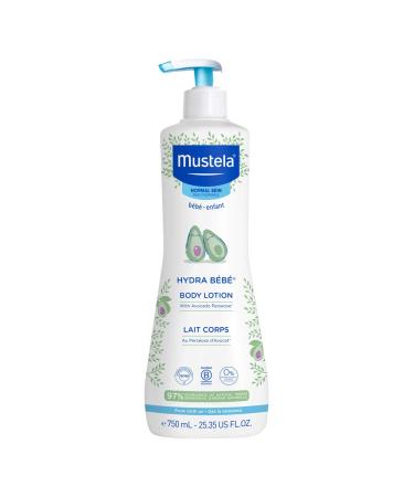 Mustela Hydra Bebe Body Lotion - Daily Moisturizing Baby Lotion with Natural Avocado, Jojoba & Sunflower Oil - 1 or 2-Pack - Various Sizes 1-Pack 25.35 Fl Oz