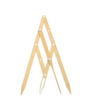 Homoyoyo R gle Sourcils En Acier Inoxydable Dor Coulissante Taille R glable Outil De Mesure Pr cision Pour Maquillage Sourcils Professionnels Et Particuliers