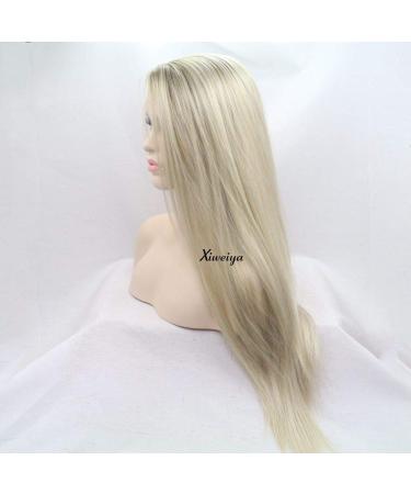 Xiweiya Light Blonde Ombre-Brown Synthetic Wig for Women - Heat-Resistant Cosplay Hair Smooth Side Part International Shipping - Buy Online on GoSupps.com