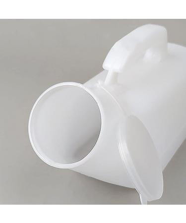 Urinals for Men-1200ML(Pack of 2) Plastic Material with Lid Sealing is Good Reusable Portable for Men Incontinence Elderly Child Anyone Who's Bedridden -White Happy - Buy Online on GoSupps.com