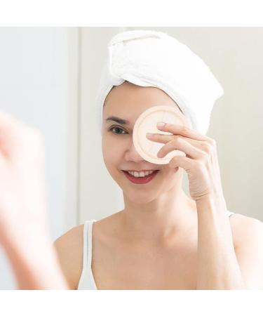 FRCOLOR Face Scrubber Set - 4pcs Exfoliating Loofah Pad for Bath & Shower - Natural Sponge Brush for Men & Women - Beige Skin Care Tools - Buy Online on GoSupps.com