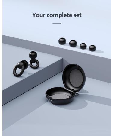Ear Plugs for Sleeping - Noise Cancelling Reusable Earplugs (6 Pieces) with Storage Case | 35dB Noise Reduction & Soft Hearing Protection for Concerts Work Study & Travel - Buy Online on GoSupps.com