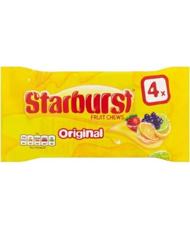 Starburst Fruit Chews - Original (4x45g) - Pack of 2 Delicious Tasty And Twisty Treat Gift Hamper For Birthday Christmas Sold By Kidzbuzz - Buy Online on GoSupps.com