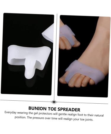 Hemoton Silicone Gel Metatarsalgia Insoles - 3 Pairs Separator Insole Set for Foot Pain Relief - Toe Separator Divider, Bunion Pad, Toe Spreader Cushion - White - Buy Online on GoSupps.com