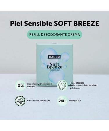  BANBU Banbu Soft Breeze Organic Deodorant Cream Fragrance Free 50ml For All Audiences - Buy Online on GoSupps.com