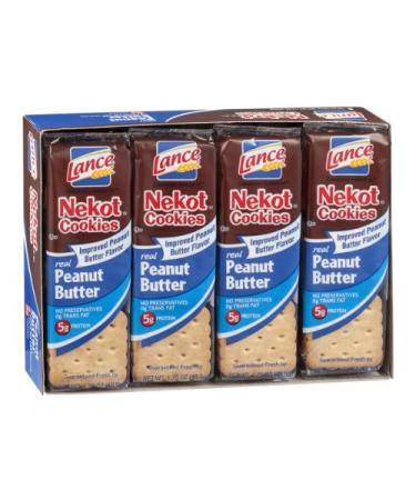 Lance Nekot Cookie Sandwiches Real Peanut Butter On-The-Go Packs - 8 PK - Buy Online on GoSupps.com