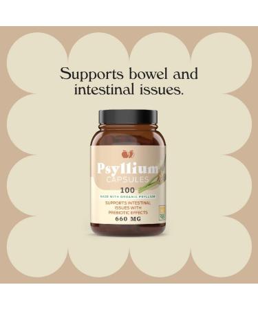 Pure Natural Psyllium Husk Powder Capsules - 660mg Unflavored Fiber & Colon Cleanse Pills - Buy Online on GoSupps.com