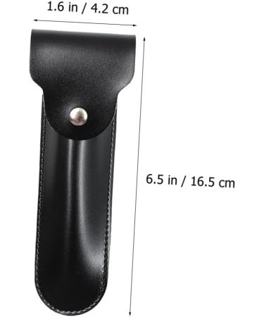 Lalafina Portable Leather Razor Storage Case - Travel Bag for Safety Razors | Black 3-Pack (16.5x4.2cm) - Perfect Shaving Accessories for Men - Buy Online on GoSupps.com