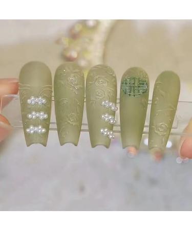 Temperament manicure handmade new Chinese dark cheongsam manicure wearing a detachable finished nail patch.(S) - Buy Online on GoSupps.com