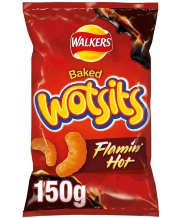 Baked Wotsits Flamin' Hot 150g Delicious And Crispy Corn Puffs Treat With Family And Friends Gift Hamper (12) - Buy Online on GoSupps.com