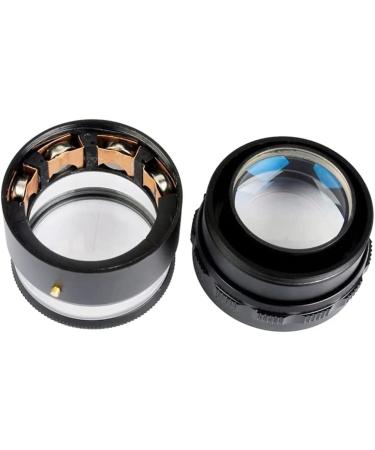Magnifier 10X Illuminated Adjustable Focus Cylindrical Measuring Magnifier with Multi-Scale Accurate Calibration - Buy Online on GoSupps.com