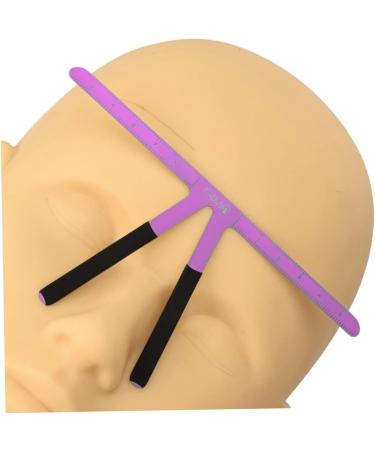 Didiseaon Stainless Nose Triangle Steel Ruler Positioning Position Measure Shaper Measuring Eyebrow Tool 13.8x7cm Purple - Buy Online on GoSupps.com