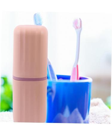 FRCOLOR Travel Wash Cup & Toothbrush Case Set - 2 Pieces 20x7cm Colorful Bathroom Accessories for Convenient Travel - Buy Online on GoSupps.com