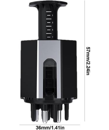 Manting Scalp Applicator Comb | Portable Scalp Massage Tool for Home & Travel | Black Scalp-Head Fluid Comb for Root Application & Relaxation - Buy Online on GoSupps.com