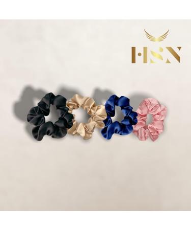 HSN 100% Mulberry Silk Eye Mask for Sleep with Mulberry Silk Scrunchie Eye Mask Natural Silk Eye Mask Smooth & Comfortable Eye mask Birthday Gift Luxury Gift Box Set (Black) - Buy Online on GoSupps.com