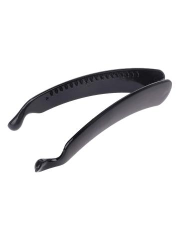 VIccoo 2-Piece 11 cm Black Banana Hair Clips - Round Head Plastic Ponytail Holders & DIY Hair Accessories for Women - Buy Online on GoSupps.com