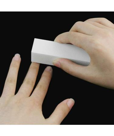 White Nail Buffer Block 4 Sided Nail File Sanding Block Buffing Blocks Nail Art Tips Tool Fingernail Manicure Pedicure Kit For Salon Or Home Use - Buy Online on GoSupps.com