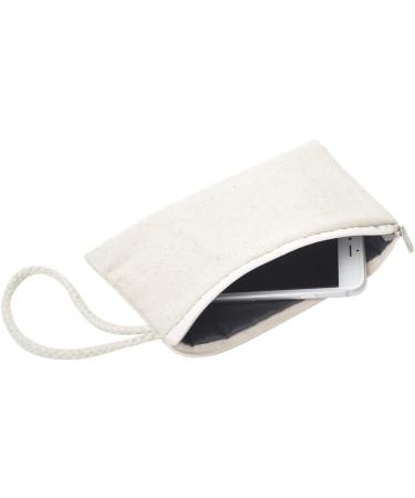 Aspire 12pcs 100% Cotton Canvas Zipper Bags - DIY Blank Travel Pouch Bags in Natural Color | Eco-Friendly & Versatile - Buy Online on GoSupps.com