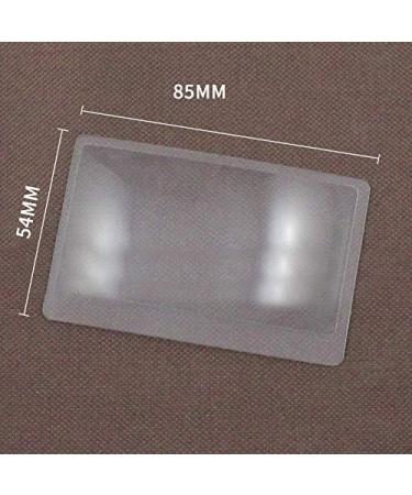 Handheld Magnifying Glass 1/10 Pcs 3 X Magnifier Magnification Magnifying Fresnel Lens Pocket Credit Card Size Transparent Magnifying Glass 85x55mm Reading/Obeservation/Repairing Read Magnifying Glass - Buy Online on GoSupps.com