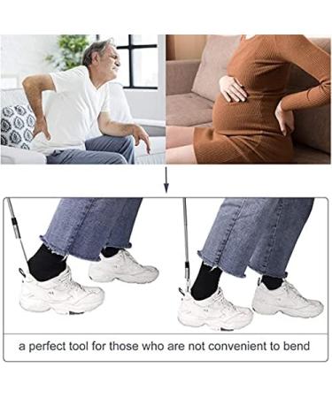 Kangwell Long Handled Stainless Steel Shoe Horn - Extended Reach Assist for Men, Women, and Kids - Sock Remover for Elderly and Disabled - Buy Online on GoSupps.com