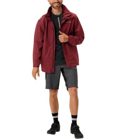 VAUDE Men's Escape Bike Light Jacket L - Lightweight & Packable Cycling Jacket in Carmine | Shop Internationally - Buy Online on GoSupps.com