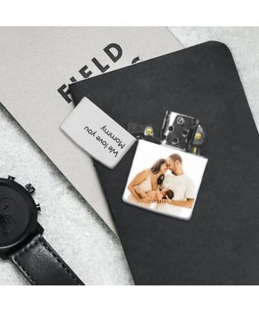 VkeId Custom Lighter Housing - Personalized Lighter Case with Pictures Text Logo Customized Lighter Box Cover for Mom Grandma Wife Girlfriend (P&T Single) Mothers Day Gift 01 Single - Buy Online on GoSupps.com