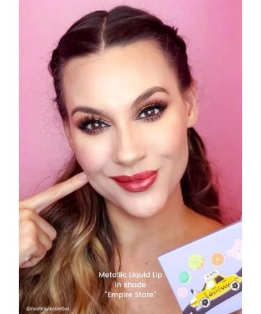 M2U NYC Metallic Liquid Lipstick - Long Lasting High Impact Color | Metallic Ink Lipstick for Women (Red - Empire State) - Buy Online on GoSupps.com