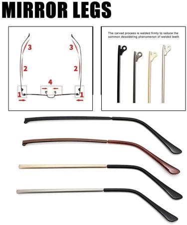 Buy Waitlover Universal Metal Glasses Legs Repair Tool - Slip Replacement Glasses Accessories | Gold Free Size - Buy Online on GoSupps.com
