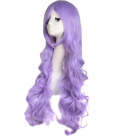 Colorfulpanda 32 Long Wavy Curly Purple Cosplay Wig for Women - Harajuku Anime Style - Buy Online on GoSupps.com