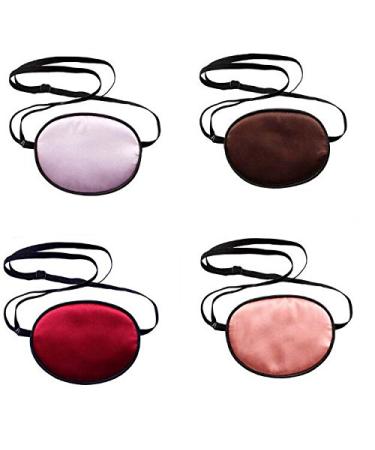 Brown Silk Eye Patch for Amblyopia & Strabismus - Adult Mask for Lazy Eye Recovery - Buy Online on GoSupps.com