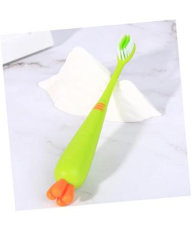 Magiclulu 4-Piece Cartoon Carrot Children's Toothbrush Set - Travel-Friendly Daily Use Oral Care - Buy Online on GoSupps.com