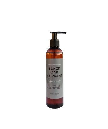 Castile Soap Black Oak Currant Scent Organic Sunflower Oil Organic Coconut Oil Vegan Cruelty Free