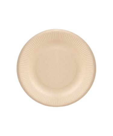 kurriuwu Disposable Plate Set Environmentally Friendly Plates 50pcs 7-inch Degradable Food Grade Wedding Birthday Paper Dinner Cake Dessert Ice Cream Meal Dish Khaki