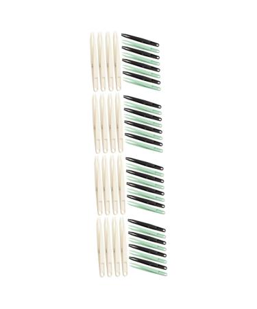 48 STK tweezers with flat head tweezers with curved pointed nasal cutter manual tweezers.
