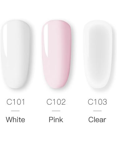 RoseFlower Acrylic Nail Kit Full Set - Beginner's Acrylic Nail Powder Set with 3 Colors - Clear Pink Acrylic Powder Kit for Nail Salon #6 - Buy Online on GoSupps.com