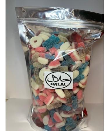 Halal Pick N Mix Gummy Sweets Pouch Gift Hamper Present Favour Eid Birthday Xmas 600g - Buy Online on GoSupps.com