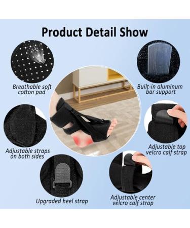 Adjustable Night Splint for Plantar Fasciitis & Achilles Tendonitis | Relief for Ankle Pain & Foot Drop - Buy Online on GoSupps.com