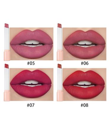 4Pcs Matte Nude Lipstick Set - Lightweight Mini Velvety Lip Gloss & Cigarette Case - Perfect Festival Gift for Women - Long-Lasting Lip Tint for Daily Makeup - Buy Online on GoSupps.com