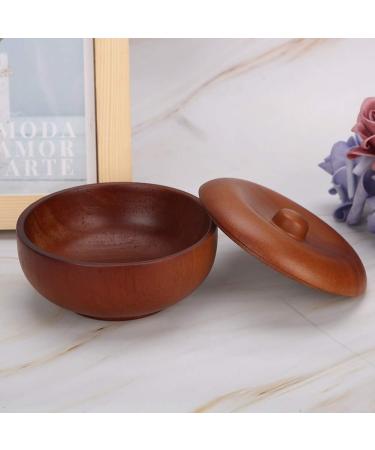 YFFTTKD Wooden Shaving Brush Bowl - Durable 9.6x4.5cm Stainless Steel & Rubber Wood | Perfect for International Shipping - Buy Online on GoSupps.com