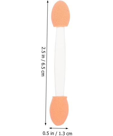 BELLIFFY 100pcs Double Ended Eyeshadow Brush Cosmetic Tool Latex Sponge Sponge Brush Makeup Tool Dual-side Eyeshadow Stick Cosmetic Applicator Eye Makeup Applicator 6.5x1.3cm White - Buy Online on GoSupps.com