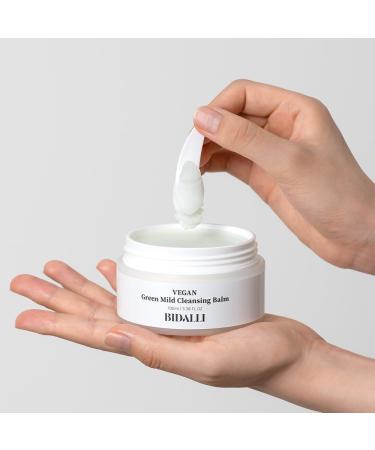 Vegan Green Mild Cleansing Balm - Gentle Korean Makeup Remover & Hydrating Wash for All Skin Types - 100% Vegan & Cruelty-Free (100ml - Buy Online on GoSupps.com
