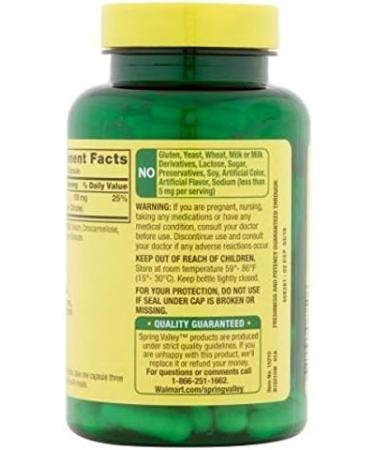 Spring Valley Magnesium Citrate 100mg - Fast-Acting 100 Capsules - Buy Online on GoSupps.com